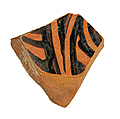 Volute-krater fragment, Terracotta, Greek, South Italian, Apulian