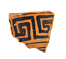 Volute-krater fragment, Terracotta, Greek, South Italian, Apulian