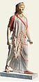Reconstruction of a marble statue of the goddess Artemis from Pompeii, Variant A, Vinzenz Brinkmann, plaster cast, natural pigments in egg tempera