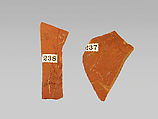 Vase fragment, Terracotta, Roman, Gaul