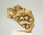 Marble relief fragment, Marble, Palombino, Roman