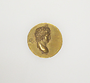 Roundel, medallion with head of Hermes, Gold, Greek