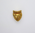 Rattle in the form of a heart, Gold foil, Greek