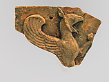 Terracotta revetment with a griffin, Terracotta, East Greek or Lydian