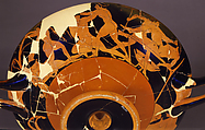 Terracotta kylix (drinking cup), Signed by Kachrylion as potter, Terracotta, Greek, Attic