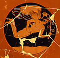 Terracotta kylix (drinking cup), Signed by Kachrylion as potter, Terracotta, Greek, Attic