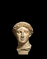 Study 1 of the color scheme of the so-called Treu Head, Vinzenz Brinkmann, Marble stucco on plaster cast after 3D scan, natural pigments in egg tempera