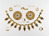 Gold ring, with stone missing from bezel, Gold, Etruscan