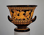 Terracotta calyx-krater (bowl for mixing wine and water), Euxitheos as potter, Terracotta, Greek, Attic