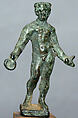 Bronze statuette of Dionysos holding a patera, Bronze, Egyptian, Greek or Roman