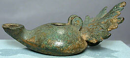 Bronze lamp, Bronze, Roman