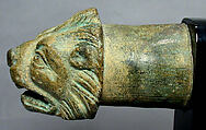 Bronze attachment with head of a lion, Bronze, Roman, Gaul (?)