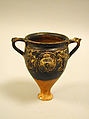 Terracotta cup with appliqués, Terracotta, Greek, Pergamene