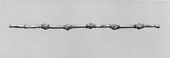 Gold necklace of beads and tubes, Gold, Greek