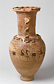 Terracotta neck-amphora, Terracotta, Greek, Attic
