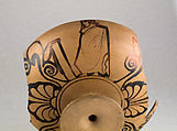 Kylix fragment, Terracotta, Greek, South Italian, Campanian