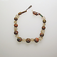 Glass and rock crystal beads, Glass, rock crystal, Roman, Egypt, Alexandria