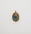 Gold and glass pendant, Glass, gold, Roman