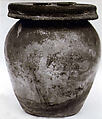 Glass jar (olla) used as a cinerary urn, Glass, Roman