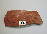 Vase fragment, Terracotta, Roman, Gaul