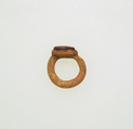 Glass finger ring, Glass, Roman
