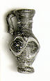 Glass pendant in the form of a jug, Glass, Roman