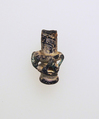 Glass pendant in the form of a vase, Glass, Roman