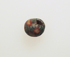 Glass mosaic bead, Glass, Roman, Egyptian