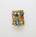 Glass face bead, Glass, Phoenician or Carthaginian