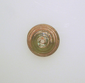 Glass spindle whorl, Glass, Roman