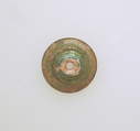 Glass spindle whorl, Glass, Roman