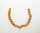 Beads, 23, Gold foil, Greek or Etruscan