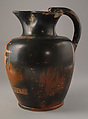 Oinochoe, Terracotta, Greek, Attic