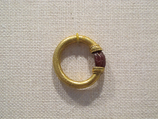 Gold swivel ring with carnelian scarab, gold, Etruscan
