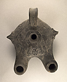 Terracotta lamp, Terracotta, Roman