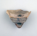 Terracotta lamp nozzle and rim, Terracotta, East Greek, Lydian