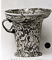 Glass modiolus (one-handled drinking cup), Glass, Roman