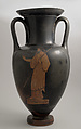 Nolan neck-amphora with ridged handles, Attributed to the Bowdoin Painter, Terracotta, Greek, Attic