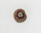Glass mosaic face bead, Glass, Roman, Egyptian