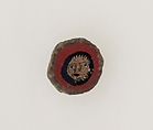 Glass mosaic face bead, Glass, Roman, Egyptian