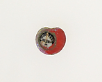 Glass mosaic face bead, Glass, Roman, probably Egyptian