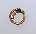 Earring or spiral, Gold, bronze, Cypriot