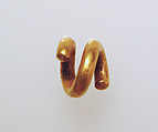 Earring or spiral, Gold, bronze, Cypriot