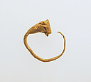 Gold earring with head of a bull, Gold, Greek