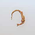Gold earring with figure, Gold, Greek