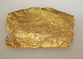 Frontlet of gold leaf, Gold
