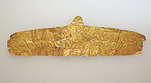 Frontlet of gold leaf, Gold