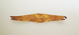 Frontlet of gold leaf, Gold