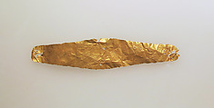 Frontlet of gold leaf, Gold
