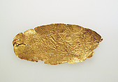 Frontlet of gold leaf, Gold